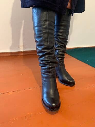 фирменный сапоги: Сапоги, 37, LION, Б/у, цвет - Черный, Платная доставка, Самовывоз — 2