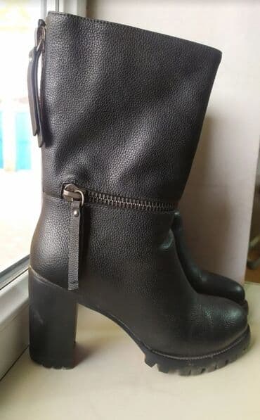 купить сапоги женские зимние кожаные италия: Сапоги еврозима зернистая кожа 
В хорошем состоянии — 1
