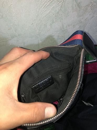 armani code: Классическая сумка, Gucci, Италия, Материал: Комбинированный материал, Застежка на молнии, Мужские, Б/у — 3