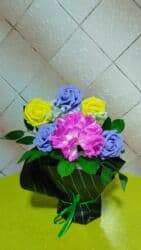 букет с бабочками: Продам цветочную композицию из искусственных цветов в декоративной — 6