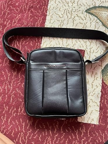 косметичка сумка: Барсетка, Tommy Hilfiger, Материал: Экокожа, Застежка на молнии, Б/у — 3