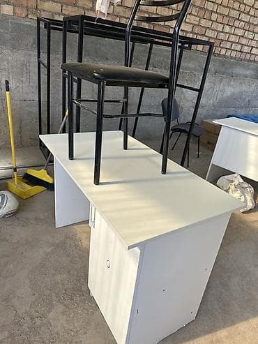 органайзер для рабочего стола: Компьютерный стол, С полками — 5