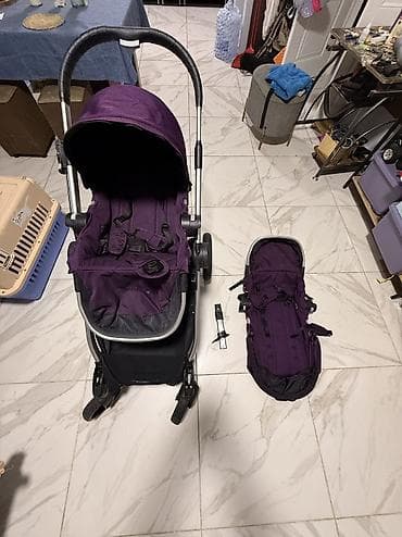 baby jogger: Коляска, цвет - Фиолетовый, Б/у, Самовывоз, Платная доставка — 3