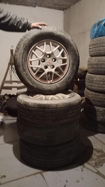 daewoo lanos 1: Колеса в сборе 205 / 70 / R 15, Лето, Б/у, Комплект, Легковые, Литые, отверстий - 5 — 1