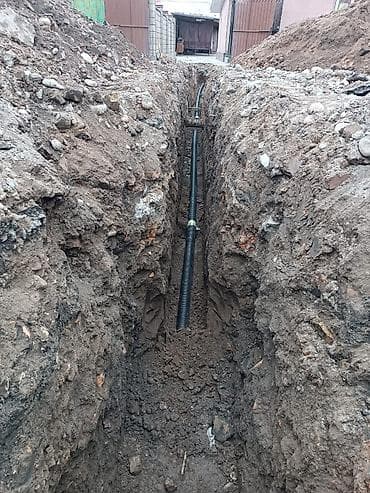 цены полиэтиленовых труб: Монтаж наружной канализации и дренажа под ключ - Прокладка ПВХ/ПНД — 6