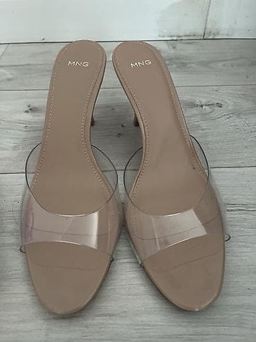 туфли mango: Туфли, 40, Mango, Б/у, цвет - Бежевый, Самовывоз — 1