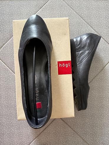 second hend: Туфли, 39, Hogl, Б/у, цвет - Черный, Самовывоз — 1