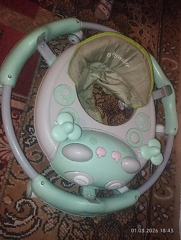 Бала бастыргычтар: Ходунки Babywalker + шезлонг-качалка для малыша Комплект для ухода за — 4