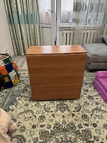 мягкая мебел: Стол трансформер Для кухни, Стол-книжка, Длина, см: 140-160 см, цвет - Коричневый — 4