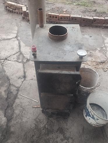 отопление чугунные: Металлическая печь на твердом топливе + электро с водяным контуром — 2