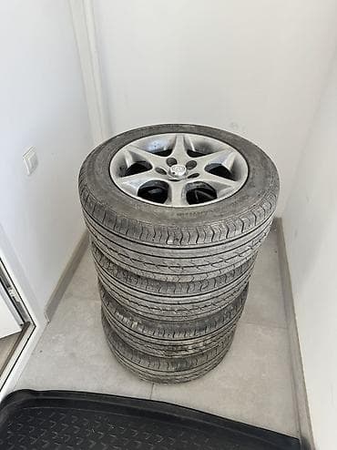 Колеса в сборе 225 / 55 / R 16, Лето, Б/у, Комплект, Легковые, Литые, отверстий - 5 at lalafo.kg Колеса в сборе 225 / 55 / R 16, Лето, Б/у, Комплект, Легковые, Литые, отверстий - 5