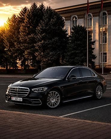 рс 3: Mercedes-Benz S‑Class (W223), полноприводный 4MATIC, черный седан — 2