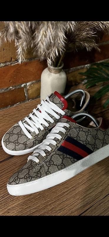 носки гуччи: Мужские кроссовки, 40, 40.5, 41, Gucci, Новый, цвет - Бежевый, Самовывоз, Платная доставка — 1