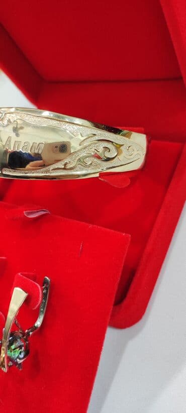 свадебные наборы ручной: Серебряный Набор+ Билерик с надписями " Жаным Апам" Серебро с — 9