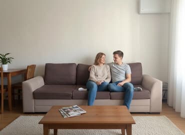 диваны для кафе: Диван прямой, трехместный, с подушками-спинками. - Конфигурация — 1