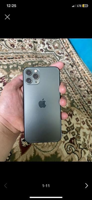 17 про айфон: IPhone 11 Pro, Matte Midnight Green, Чехол — 1