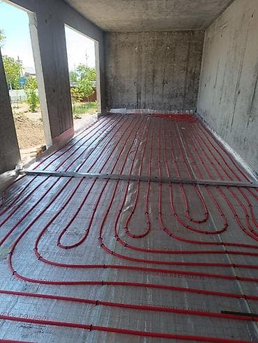 Жылытуу: Батареяларды орнотуу, Жылытуучу системаны орнотуу, Жылуу пол Кепилдиги, Акысыз консультация, Монтаждоо 6 жылдан ашык тажрыйба — 7