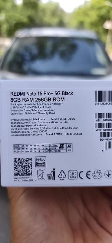 Смартфон Redmi Note 15 Pro+ 5G (Black), 8GB RAM, 256GB ROM. Ключевые