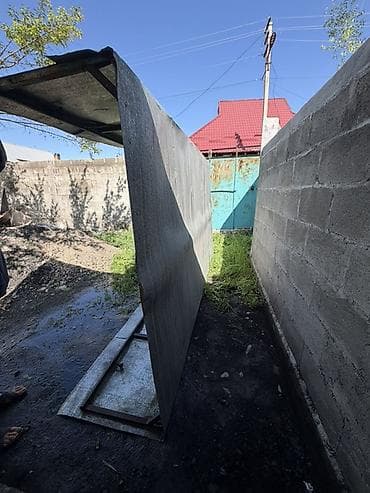 забор для детей: Навес, Односкатный, Металл, Профнастил — 4