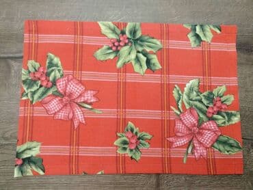 Сет/персонки для тарелок, размер 32/46. Цена 150 сом Новогодняя