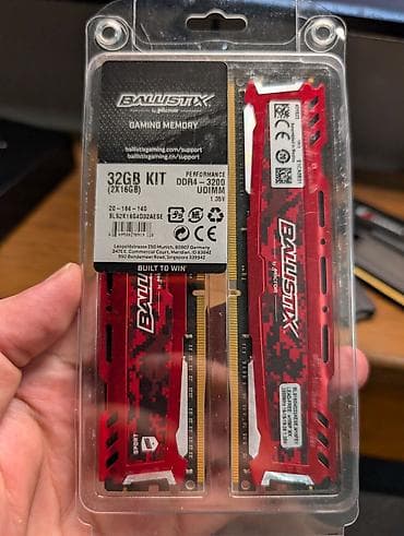Оперативная память (RAM) для ПК, Б/у, Micron, 32 ГБ, DDR4, 3200 МГц