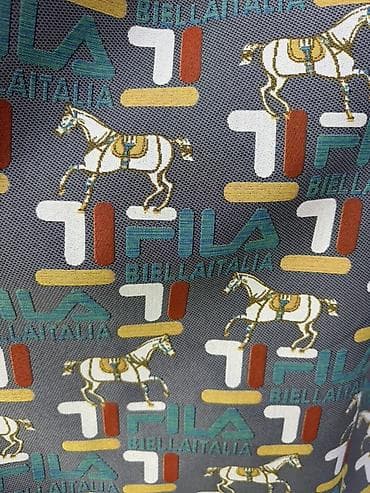 Ткань с брендовым принтом FILA Biella Italia - Тип: плотная lalafo.kg да Ткань с брендовым принтом FILA Biella Italia - Тип: плотная