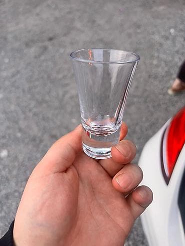 стопки перевёртыши: Набор стопок для крепких напитков - Материал: прозрачное стекло - — 1