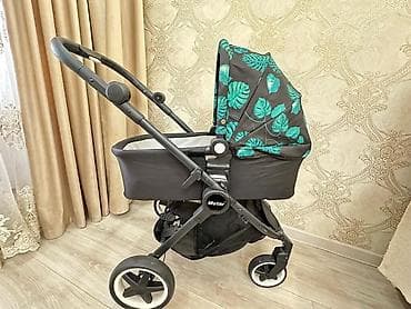 коляска voondo 2в1: Коляска, Другой бренд, цвет - Черный, Б/у — 2