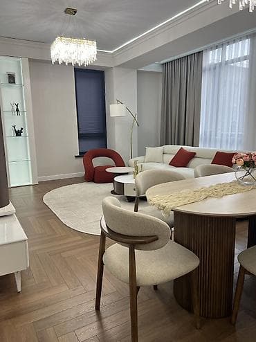 элегант строй: 3 комнаты, 105 м², Асанбай мкр Элитка, 9 этаж, Дизайнерский ремонт — 5