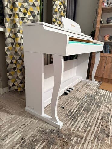 цифровые пианино: Полноактавное акустическое пианино,цвет белый и черный, усиленный — 18