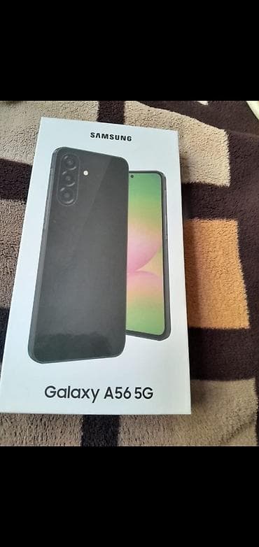 Samsung Galaxy A56 5G, Новый, 256 ГБ, цвет - Черный, 2 SIM
