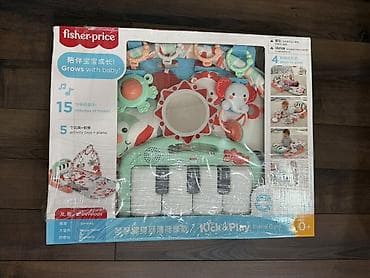 мягкая игрушка пикачу: Развивающий коврик-гимнастика Fisher-Price Kick and Play Piano Gym — 2