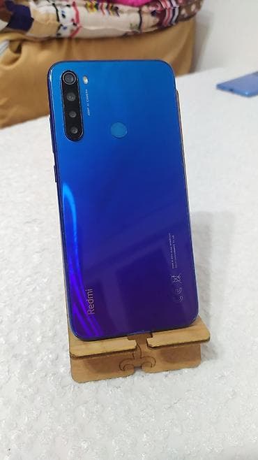 redmi 9: Redmi, Redmi Note 8, Б/у, 128 ГБ, цвет - Синий, 2 SIM — 3