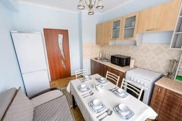 суточный квартира бишкек политех: 1 бөлмө, Душ кабинасы, Кондиционер, Жайлашуу күнү-түнү — 14