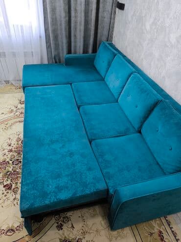 2 х местный раскладной диван: Раскладной диван, Б/у — 2