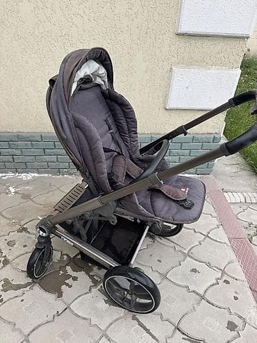 Детский мир: Коляска, Другой бренд, цвет - Голубой, Б/у, Самовывоз — 5
