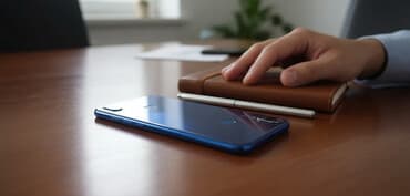 Смартфон с дактилоскопическим сканером на задней панели и двойной