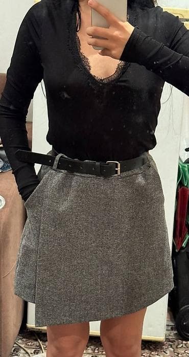 б у свитер: Шорты, Юбка-шорты, Осень-весна, Б/у, S — 1