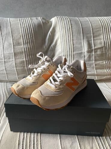 шерстяные кофты женские больших размеров: Кроссовки, 37, 37.5, 38, New Balance, Новый, цвет - Бежевый, Самовывоз — 4