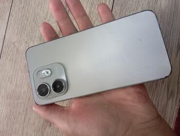 infinix телефон: Infinix Smart 9 HD, Колдонулган, 128 ГБ, түсү - Саргыч боз, 2 SIM — 2