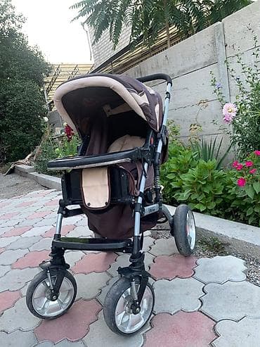 Детский мир: Коляска, цвет - Коричневый, Б/у — 6