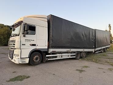 прицеп контейнер: Тягач, DAF, Тентованный — 3