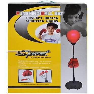 мячик для бокса: Набор для бокса Punching Ball Set - Напольная груша на стойке с — 1