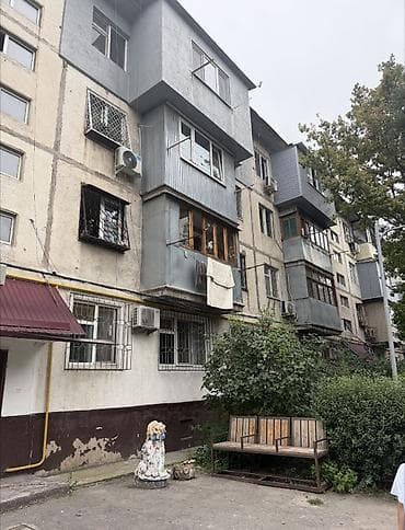 алматы квартиры: 2 комнаты, 44 м², 104 серия, 4 этаж, Старый ремонт — 10
