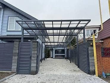 продаю еврокуб: Навес, Арочный, Металл, Поликарбонат, Установка — 8