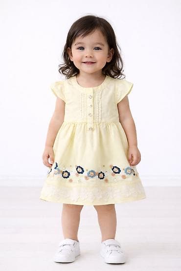 Платья: Комплект, цвет - Желтый, Новый — 1