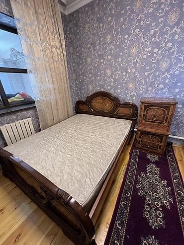 third edition solution: Спальный гарнитур, Б/у, Комод, Шкаф, Двуспальная кровать, МДФ, Бесплатная доставка, цвет - Коричневый — 1