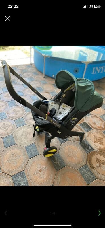 коляски doona: Коляска, цвет - Черный, Б/у — 8