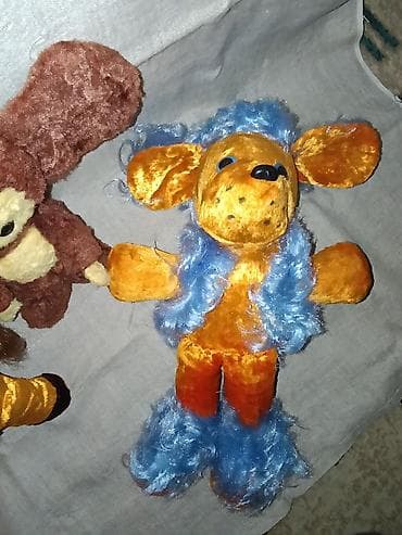 декоративный зайчик: Игрушки из СССР Мягкие игрушки (набор). - Плюшевый ослик/пони — 5