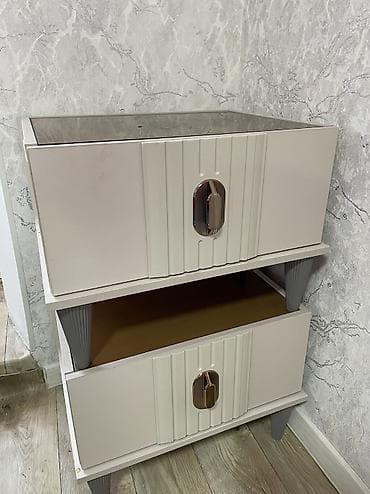 кухонный набор: Спальный гарнитур, Б/у, Двуспальная кровать, Турция, Самовывоз, цвет - Серый — 5